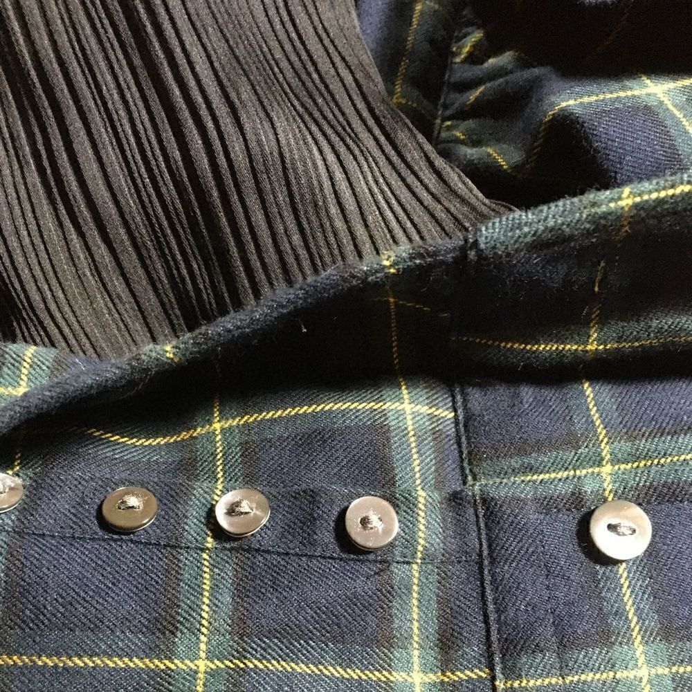 Ralph Lauren NWT Navy Blue Multi Cotton Check Plaid Ruffle Tie Neck Blouse - Picture 10 of 16